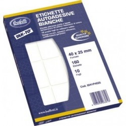 Etichette adesive permanenti multifunzione TAK-TO - 52 x 18 mm - Fogli DIN A5 - 10 etichette