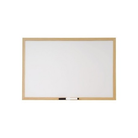 Lavagna bianca con cornice in legno - 40x60 cm