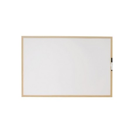 Lavagna bianca con cornice in legno - 60x90 cm