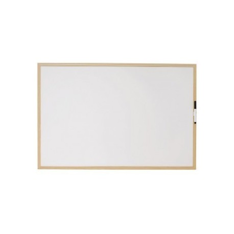 Lavagna bianca con cornice in legno - 60x90 cm