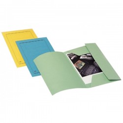 Cartelline a tre lembi Manilla f.to A5 - cartoncino - 225 g/mq - 24x17 cm - azzurro