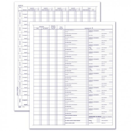 Registri per professionisti - Prospetto riepilogativo contribuenti minori - Registro - 8 pagine