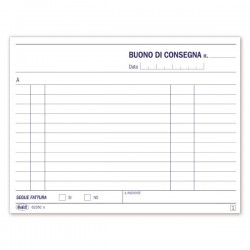 Buoni di consegna - Blocco - 50 fogli - 11,5x16,5 cm