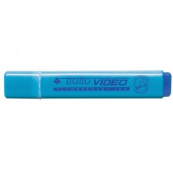 Evidenziatore Tratto Video - azzurro - Tratto 1- 5 mm - punta a scalpello