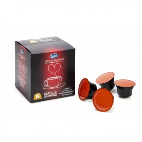 Capsule caffè Buffetti compatibili NESCAFE'®* DOLCE GUSTO®* - 16 capsule - Senza glutine