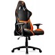 COUGAR ARMOR Sedia da gioco, seduta imbottita e schienale rigido, Nero/Arancione