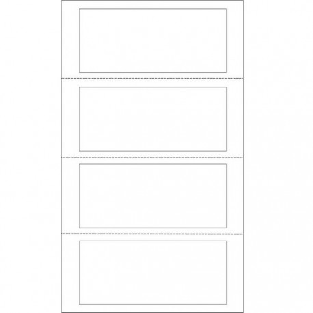 ETICHETTE ADESIVE PER PASSAGGI DI PROPRIETÀ - 140X60 MM - FOGLI 305X200 MM SENZA BANDA DI TRASCINAMENTO