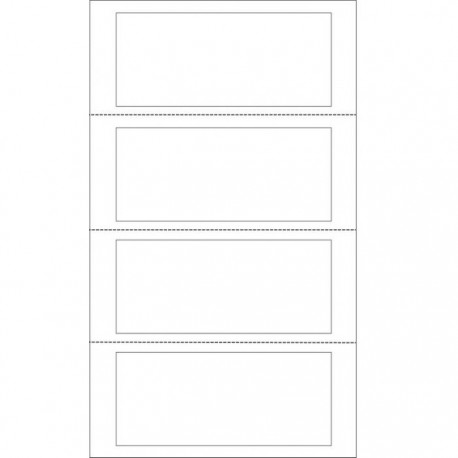 ETICHETTE ADESIVE PER PASSAGGI DI PROPRIETÀ - 140X60 MM - FOGLI 305X200 MM SENZA BANDA DI TRASCINAMENTO