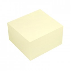 CUBO 400 FOGLIETTI ADESIVI RIPOSIZIONABILI COLORATI TAK-TO - 75X75 MM - GIALLO