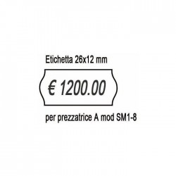 ETICHETTE RIMOVIBILI 26 X 12 MM