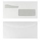 BUSTE COMMERCIALI CON 2 FINESTRE - CHIUSURA TAGLIO TONDO - 11,5X22,7 CM 80 G - CONF. 500 PZ.