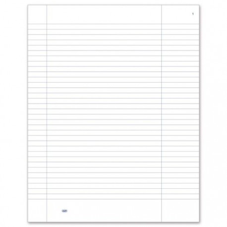 REGISTRO GENERICO A RIGHE USO BOLLO - 384 PAGINE PRENUMERATE - COPERTINA CARTONATA - 31X24,5 CM